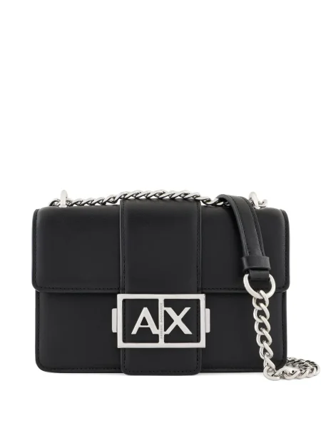 Geanta crossbody Armani Exchange cu autograf negru