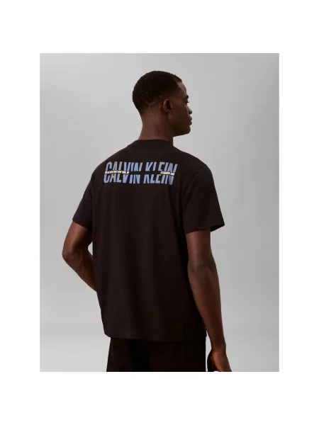 Tricou Calvin Klein Jeans retro negru