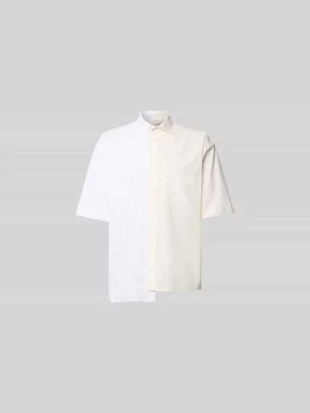 Koszula casual z bawełny krój regular fit Mm6 Maison Margiela biała