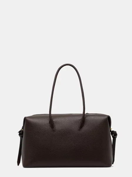 Usnjena torba Yuzefi BRIOCHE WEEKENDER rjava