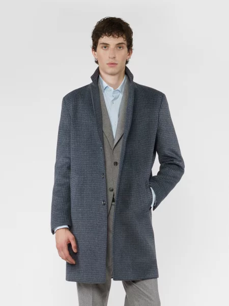 Пальто Arber вовна/поліестер сірий