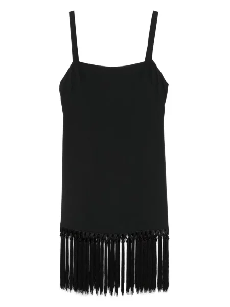 Rochie Taller Marmo cu franjuri negru