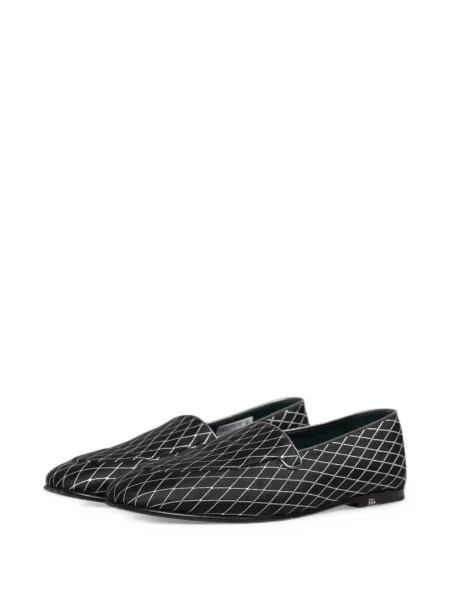 Loafersy Dolce And Gabbana wsuwane czarne