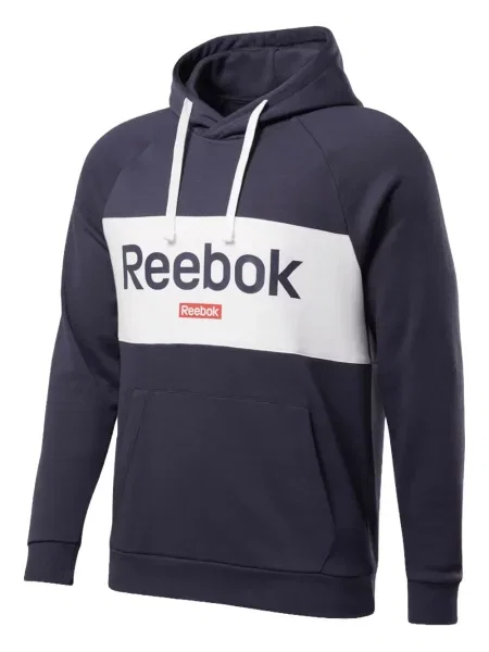 Hanorac cu glugă Reebok cu imagine albastru