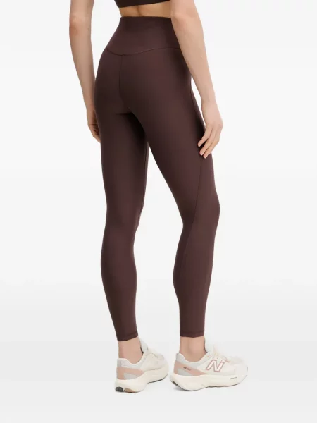 Legginsy Puma z nadrukiem brązowe