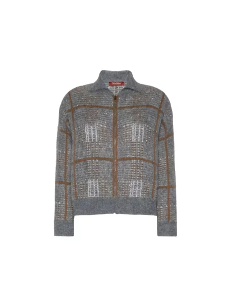 Kardigan Max Mara wełniany szary