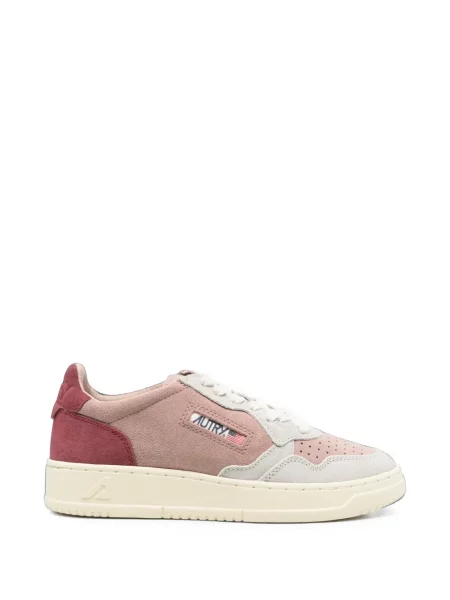 Sneakerși Autry din piele de căprioară roz