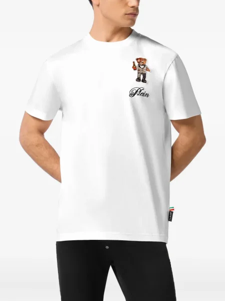 Meškiukas marškinėliai Philipp Plein balta