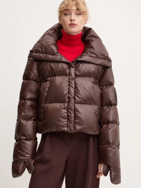 MMC Geacă de puf RAFO | Cropped Fit maro