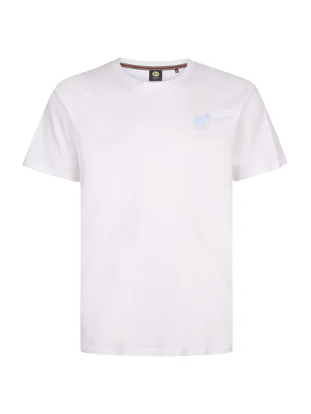 Petrol Industries Póló / gyapjúfehér világoskék