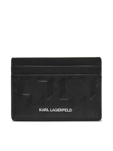 Karl Lagerfeld Denarnica / srebrna črna