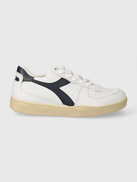 Δερμάτινα αθλητικά παπούτσια Diadora MI Basket Low Used άσπρο λευκό