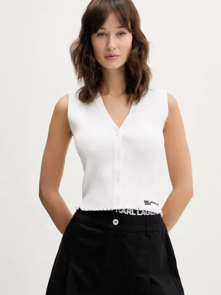 Karl Lagerfeld Jeans top alb