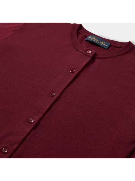 Kardigan Brooks Brothers wełniany czerwony