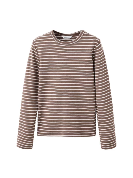 MANGO KIDS Tricou RENATA maro alb