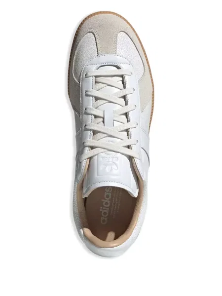 Sneakerși Adidas Samba din piele de căprioară alb