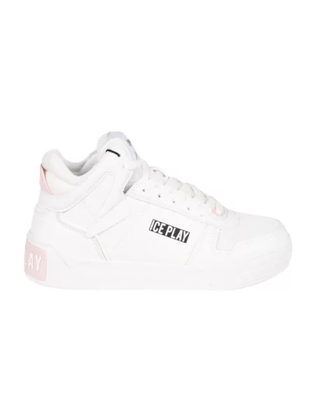 Sneakersy Ice Play skórzane białe