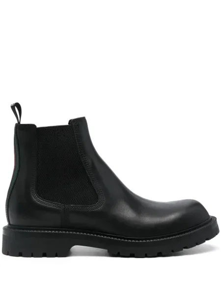 Botine Gucci cu dungi negru