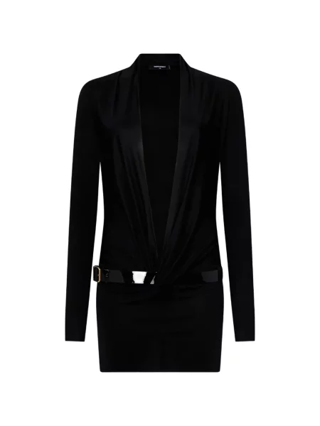 Rochie Dsquared2 din jerseu negru
