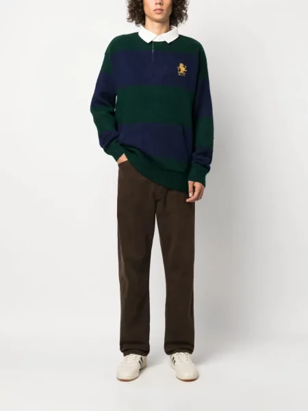 Vuneni džemper Polo Ralph Lauren s vezom zelena