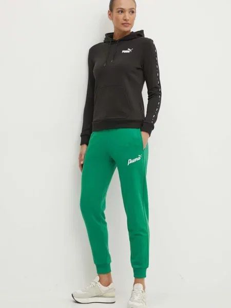 Pulover Puma s kapuco črna