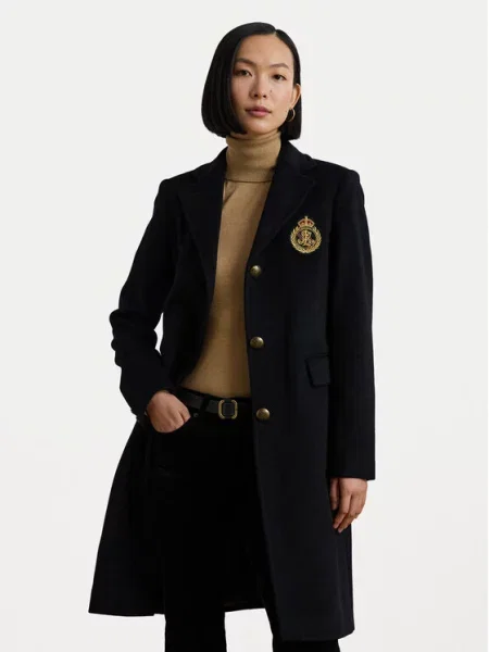 LAUREN RALPH LAUREN Volneni plašč črna