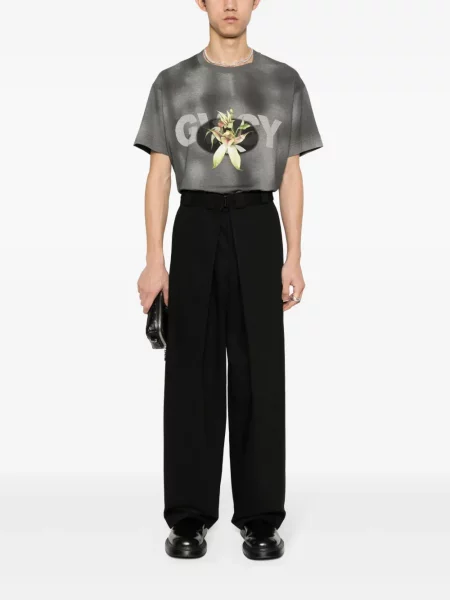 Raštuotas marškinėliai Givenchy juoda