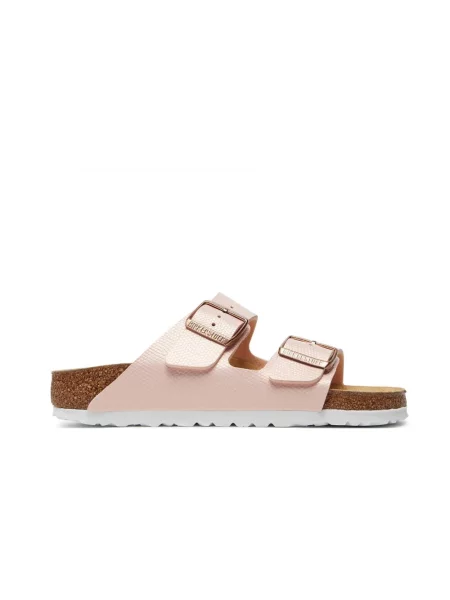 Klapki Birkenstock zamszowe różowe