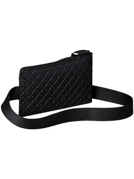 Calvin Klein Ľadvinka Emblem Aop Emboss Square Sling čierna