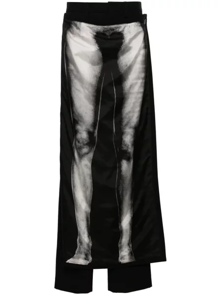 Spodnie Jean Paul Gaultier czarne