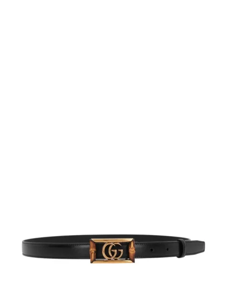 Cu centură curea Gucci din piele cu cataramă negru