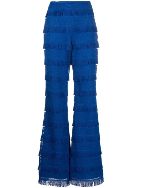 Pantaloni Alberta Ferretti cu franjuri