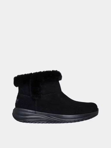 Кожаные ботинки Skechers черные