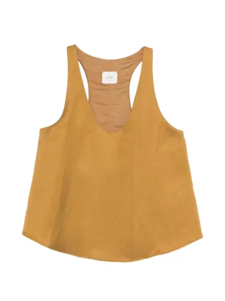 Top Alysi z dekoltem w serek brązowy