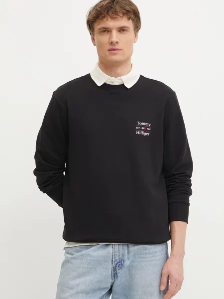 Суитчър Tommy Hilfiger с принт черно