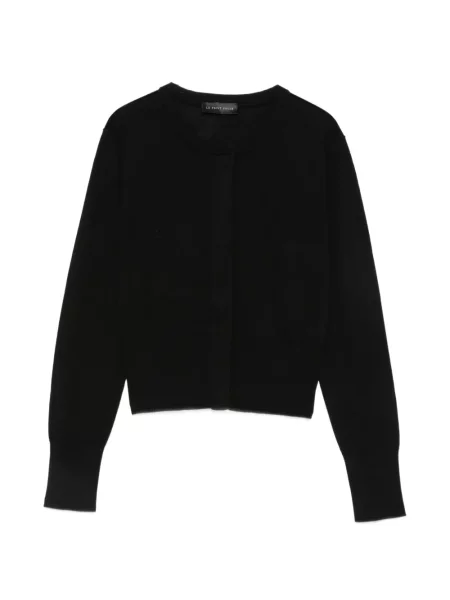 Lung cardigan Le Petit Pulle negru
