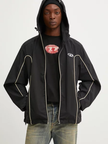 Diesel geaca J-HIVES barbati de tranzitie oversize negru