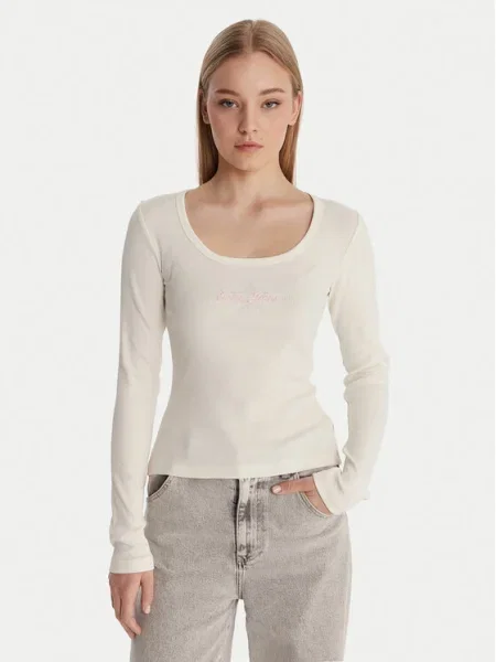 Guess Jeans Bluză Écru