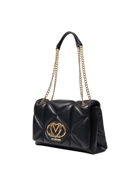 Pikowana torebka Love Moschino czarna