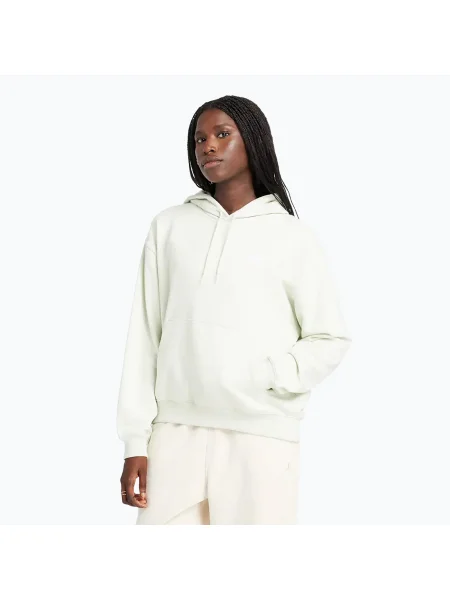 Дамски суитшърт New Balance French Terry Small Logo Hoodie natural mint зелено