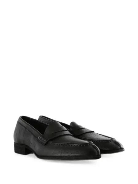 Pantofi loafer Guidi din piele negru