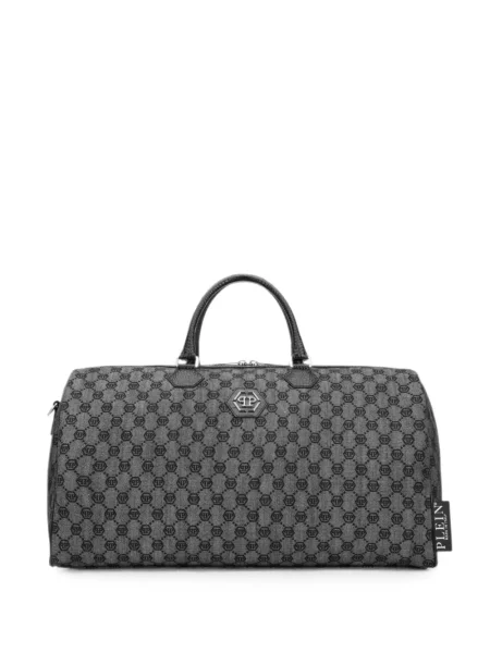 Geantă Philipp Plein din jacard gri