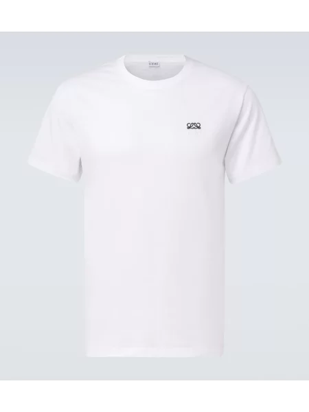 Tricou Loewe din jerseu alb