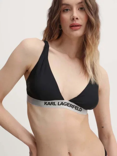 Plavky Karl Lagerfeld čierna