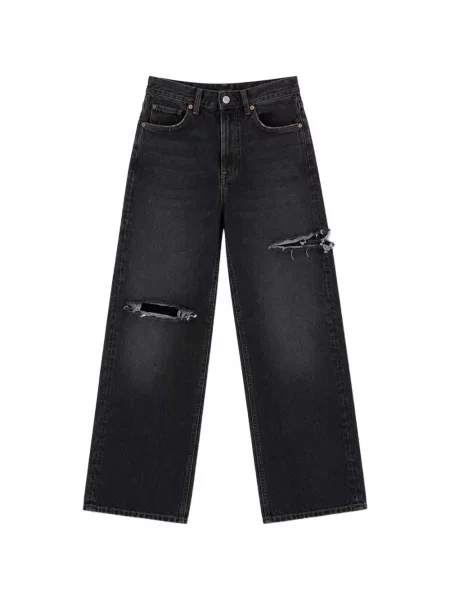 Blugi Icon Denim zdrențuiți negru
