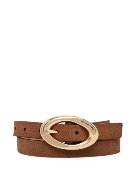 Reversibil bikini Michael Michael Kors cu broderie din piele de căprioară portocaliu