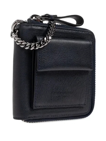 Portofel Giorgio Armani din piele albastru