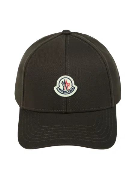 Czapka z daszkiem Moncler brązowa