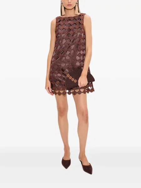 Rochie mini Simon Miller tricotate maro