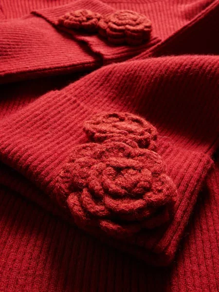 Reserved Водолазка з аплікацією червоний